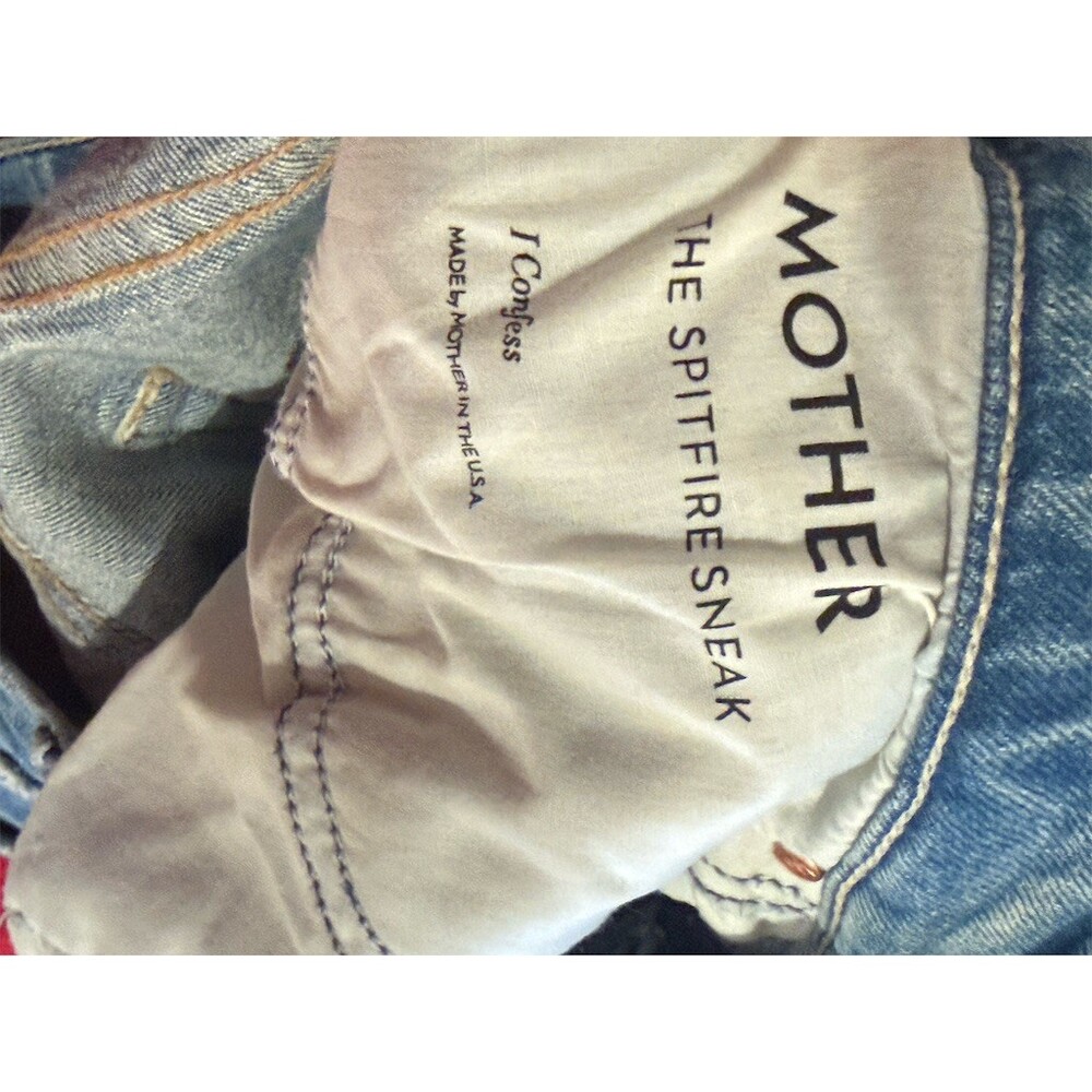 MOTHER Superior The Ditcher Jean Womens Size 31 Light Wash Blue Straight - Picture 11 of 15